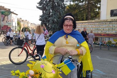 Велопробіг у вишиванках у Луцьку Велопробіг у вишиванках у Луцьку