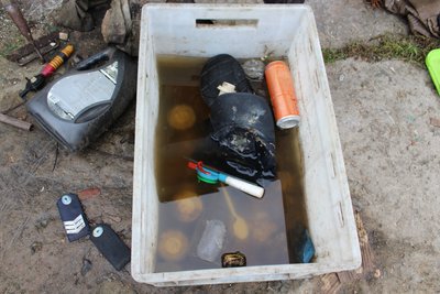 На дамбі Оскільського водосховища стояли російські солдати На дамбі Оскільського водосховища стояли російські солдати