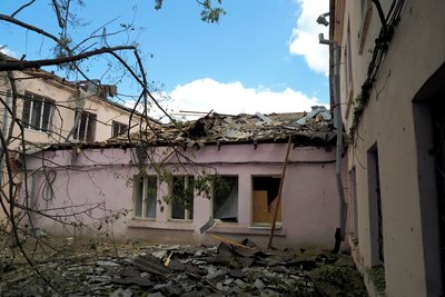 Наслідки російських ракетних ударів по території ХАІ Наслідки російських ракетних ударів по території ХАІ