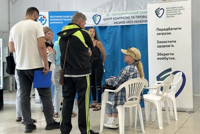«Точка здоров’я»: житомирян безкоштовно тестували на наявність гепатитів «Точка здоров’я»: житомирян безкоштовно тестували на наявність гепатитів