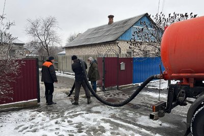 Ліквідація наслідків підтоплення в Барвінковому, Ізюмський район, Харківська область, 14 лютого 2026 року Ліквідація наслідків підтоплення в Барвінковому, Ізюмський район, Харківська область, 14 лютого 2026 року