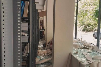 Приміщення Національної бібліотеки імені Ярослава Мудрого постраждали внаслідок російської атаки 8 липня Приміщення Національної бібліотеки імені Ярослава Мудрого постраждали внаслідок російської атаки 8 липня