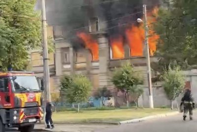 Будівлю ТЦК та СП у Харкові — підпалили Будівлю ТЦК та СП у Харкові — підпалили