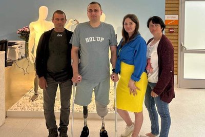 Сергій Копищик з новими протезами у Львові Сергій Копищик з новими протезами у Львові