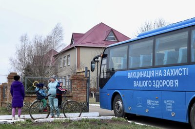 На Одещині запрацював вакцинальний автобус На Одещині запрацював вакцинальний автобус