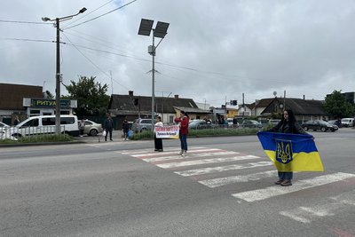 У Коростишеві на Житомирщині хвилиною мовчання вшанували пам'ять Ірини Цибух