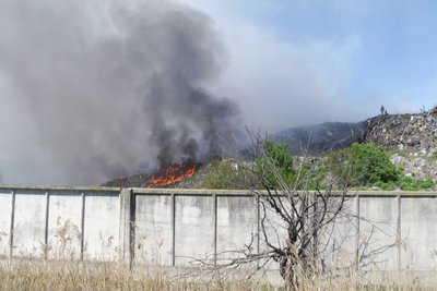 Пожежа на міському сміттєзвалищі у Житомирі — яка ситуація наразі Пожежа на міському сміттєзвалищі у Житомирі — яка ситуація наразі