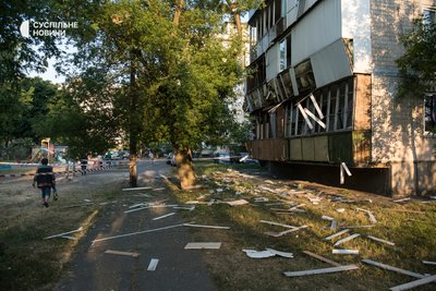 Наслідки обстрілу Києва військами РФ 1 червня 2023 року. Наслідки обстрілу Києва військами РФ 1 червня 2023 року.