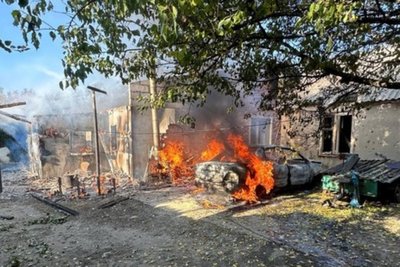 Російські війська атакували Хотімлю Старосалтівської громади, сталися пожежі, 8 жовтня 2026 року Російські війська атакували Хотімлю Старосалтівської громади, сталися пожежі, 8 жовтня 2026 року