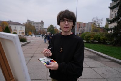 У Житомирі молодь втретє долучилася до живописного пленеру — картини представлять на виставці