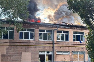 Пожежа на цивільному підприємстві в Чугуєві Пожежа на цивільному підприємстві в Чугуєві