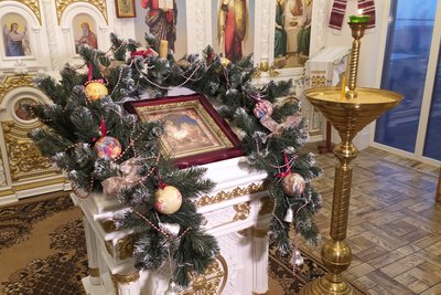 Різдвяна ікона у Богодухові Різдвяна ікона у Богодухові