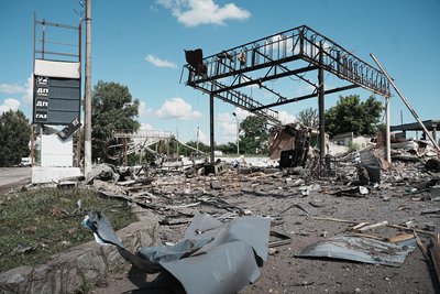 Дрони зруйнували АЗС у Богодухові ввечері 14 липня: що говорять місцеві жителі про удар Дрони зруйнували АЗС у Богодухові ввечері 14 липня: що говорять місцеві жителі про удар