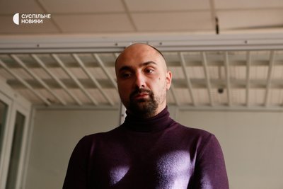 Колишній беркутівець Сергій Тамтура у суді Колишній беркутівець Сергій Тамтура у суді