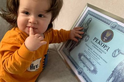 Довжина волосся у 9-місячного хлопчика – 20 см. Фото: Лана Вєтрова Довжина волосся у 9-місячного хлопчика – 20 см. Фото: Лана Вєтрова