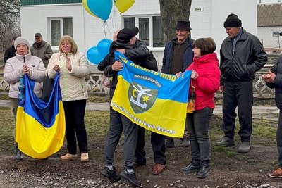 Олександра Супруна зустріли з полону Олександра Супруна зустріли з полону