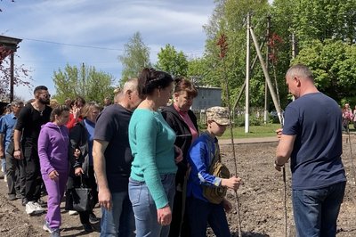 У Близнюках висадили алею сакур у пам'ять про загиблих захисників, чорнобильців та афганців У Близнюках висадили алею сакур у пам'ять про загиблих захисників, чорнобильців та афганців