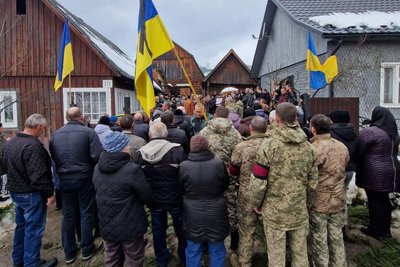 На Закарпатті попрощалися із загиблим військовим Павлом Говбелом На Закарпатті попрощалися із загиблим військовим Павлом Говбелом