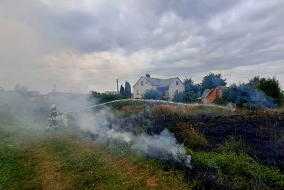 За добу в трьох районах на Волині сталося 4 пожежі сухої трави За добу в трьох районах на Волині сталося 4 пожежі сухої трави