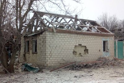 Старовірівка, пошкоджений будинок Старовірівка, пошкоджений будинок