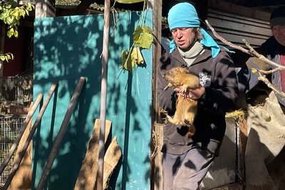 Володимир Ронкін живе у Нестерівці з 2013 року та доглядає байбаків Володимир Ронкін живе у Нестерівці з 2013 року та доглядає байбаків