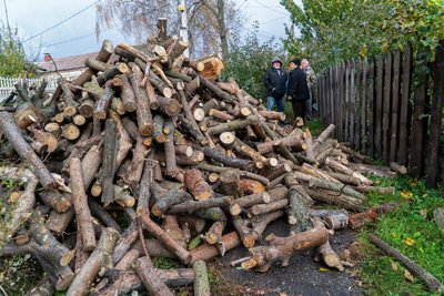 Дрова у Дергачах, жовтень 2022 року Дрова у Дергачах, жовтень 2022 року