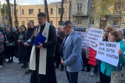Акція під Мінкультом парафіян Римо-католицької церкви