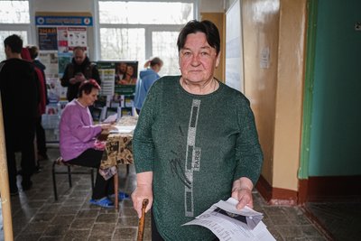 Переселенка із Макарового Золочівської громади Ліда Замліла, квітень 2026 року Переселенка із Макарового Золочівської громади Ліда Замліла, квітень 2026 року