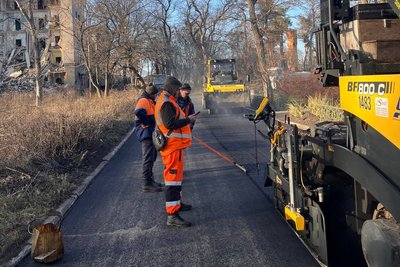 Ремонт дороги в межах Академмістечка Малої Данилівки