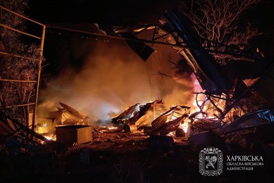 РФ вдарила по Чугуївській громаді безпілотниками вночі 22 серпня РФ вдарила по Чугуївській громаді безпілотниками вночі 22 серпня