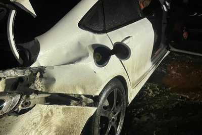 Пошкоджений внаслідок ДТП у Богодухові автомобіль, 3 січня 2026 року Пошкоджений внаслідок ДТП у Богодухові автомобіль, 3 січня 2026 року