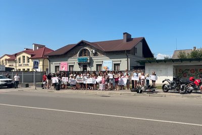 У селищі на Волині — акція проти У селищі на Волині — акція проти