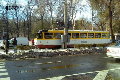 Трамвай в Одесі після пожежі, 28 листопада