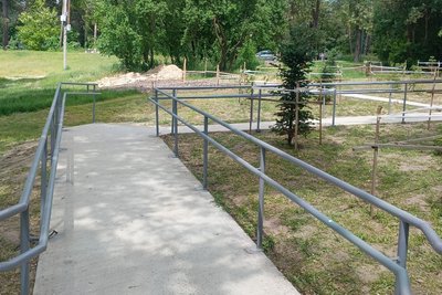"Ніколи не думала, що зможу сама спускатися до річки": у Гідропарку Житомира будують інклюзивний з'їзд до річки "Ніколи не думала, що зможу сама спускатися до річки": у Гідропарку Житомира будують інклюзивний з'їзд до річки