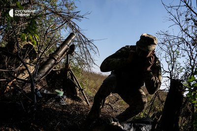 Мінометники "Айдару" ведуть вогонь на позиції поблизу Кліщіївки