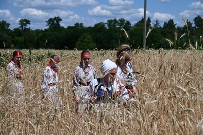 За давніми обрядами і традиціями: у селі на Житомирщині відзначили Зажинки За давніми обрядами і традиціями: у селі на Житомирщині відзначили Зажинки