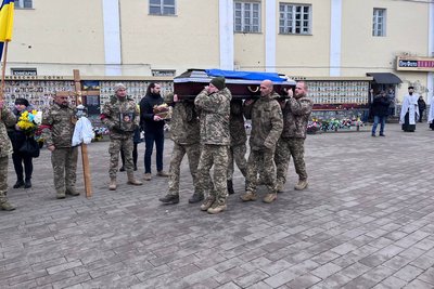 Втрати Волині — прощання з Романом Босюком у Луцьку Втрати Волині — прощання з Романом Босюком у Луцьку