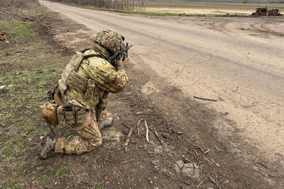 Як чергує антидроновий загін "Азову": репортаж Як чергує антидроновий загін "Азову": репортаж