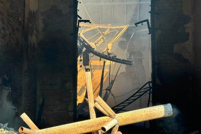 Будинок культури у Савинцях, який був пошкоджений через російський удар, 2 серпня 2026 року Будинок культури у Савинцях, який був пошкоджений через російський удар, 2 серпня 2026 року