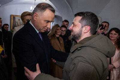 Анджей Дуда та Володимир Зеленський у Варшаві Анджей Дуда та Володимир Зеленський у Варшаві