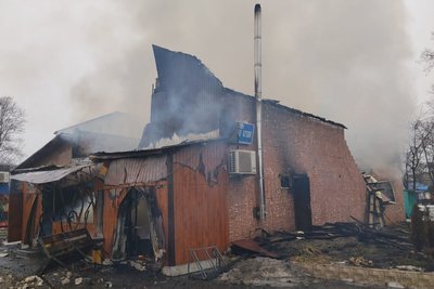 Пожежа внаслідок вибуху генератора в магазині-кафе у Краснопавлівці Лозівської громади, 14 лютого 2026 року Пожежа внаслідок вибуху генератора в магазині-кафе у Краснопавлівці Лозівської громади, 14 лютого 2026 року