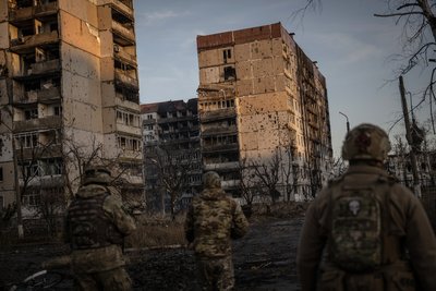 Українські військові у Вугледарі