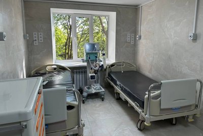 В Одеській обласній дитячій клінічній лікарні відновлюють фасад та реанімаційні палати В Одеській обласній дитячій клінічній лікарні відновлюють фасад та реанімаційні палати