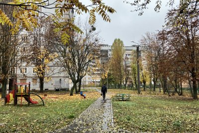 Північна Салтівка у Харкові восени 2023 року Північна Салтівка у Харкові восени 2023 року