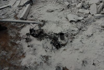 Місце влучання безпілотника в Золочеві, Харківська область Місце влучання безпілотника в Золочеві, Харківська область