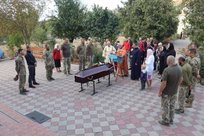 На Одещині попрощались з загиблим на фронті військовим На Одещині попрощались з загиблим на фронті військовим