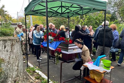 В Подільську, що на Одещині, попрощались із загиблим військовим