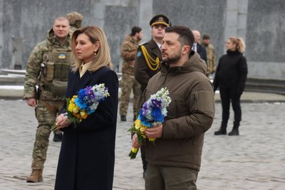 Президент України та перша леді під час візиту до Львова 3. 03. 2023 Президент України та перша леді під час візиту до Львова 3. 03. 2023