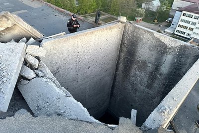 багатоповерхівка після удару РФ у Лозовій 3 травня 2026 року багатоповерхівка після удару РФ у Лозовій 3 травня 2026 року