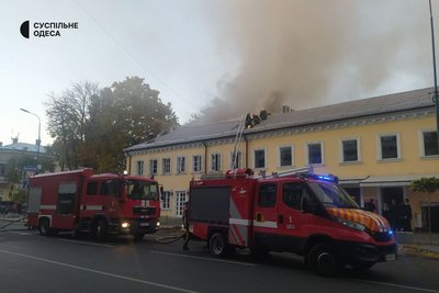 В центрі Одеси загорівся ресторан Nikos